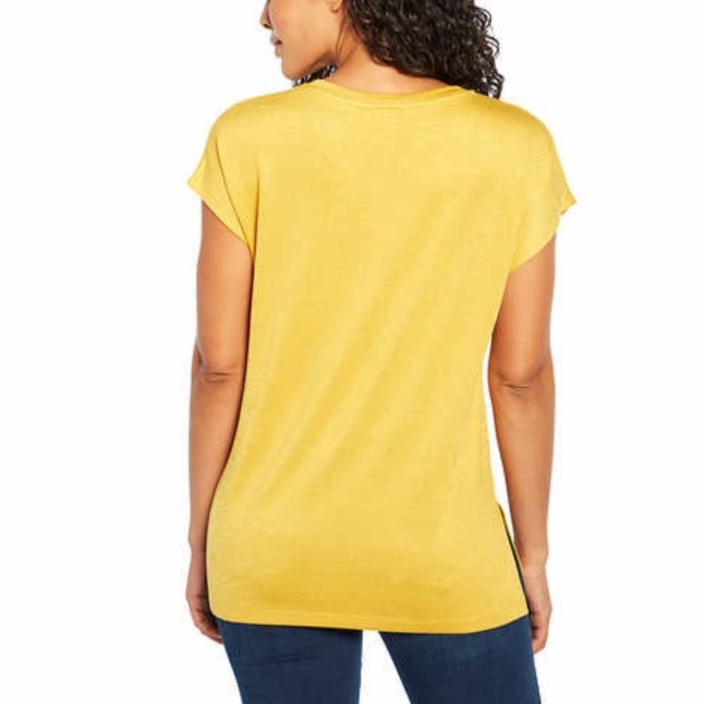 NWT Orvis Ladies' V-Neck Tunic Gold - Picture 3 of 5